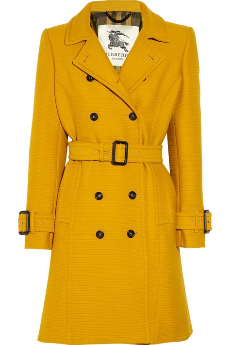 burberry fur coat yellow|burberry oversized wool trench coat.